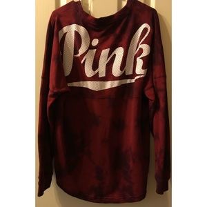 PINK VS Tie-Dye Crew Neck Sweatshirt